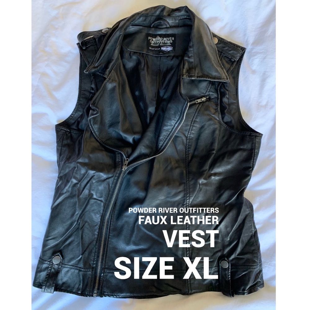 Faux Leather Vest